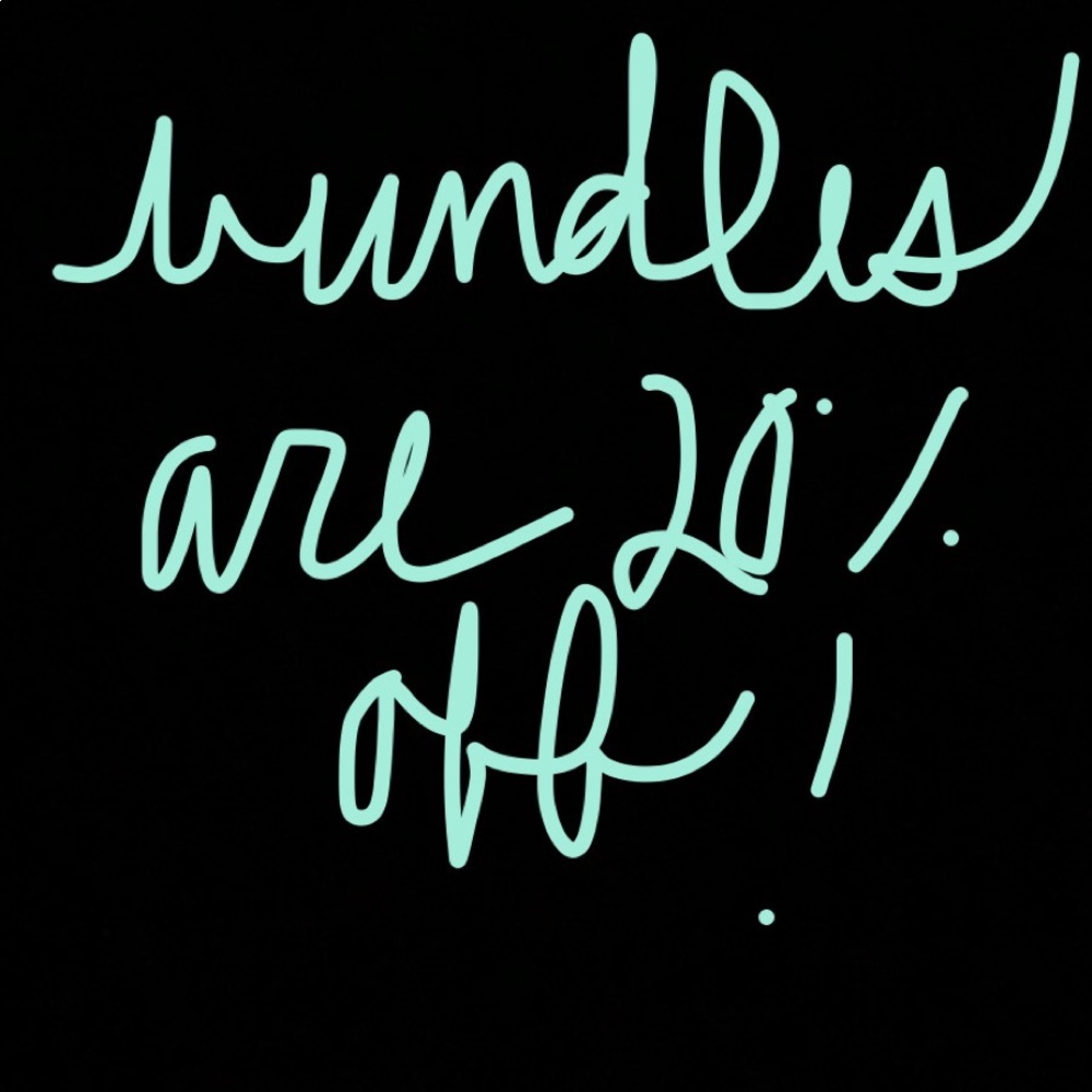 BUNDLES OF TWO OR MORE ARE 20% OFF!